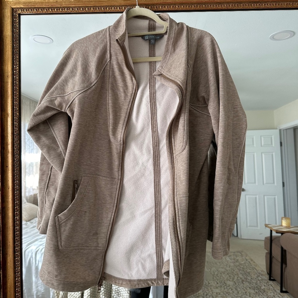 Title Nine Tunic Sweater Jacket Cream